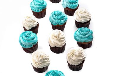 Turquoise&White Cupcake Set