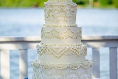Винтажный свадебный торт