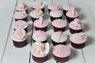 One Year Girl Cupcakes