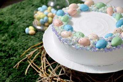 Easter Eggs Cream Cake