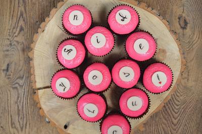Letters Cupcakes