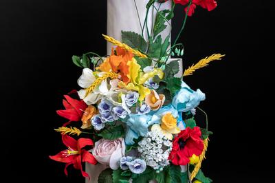 цветочный свадебный торт 2